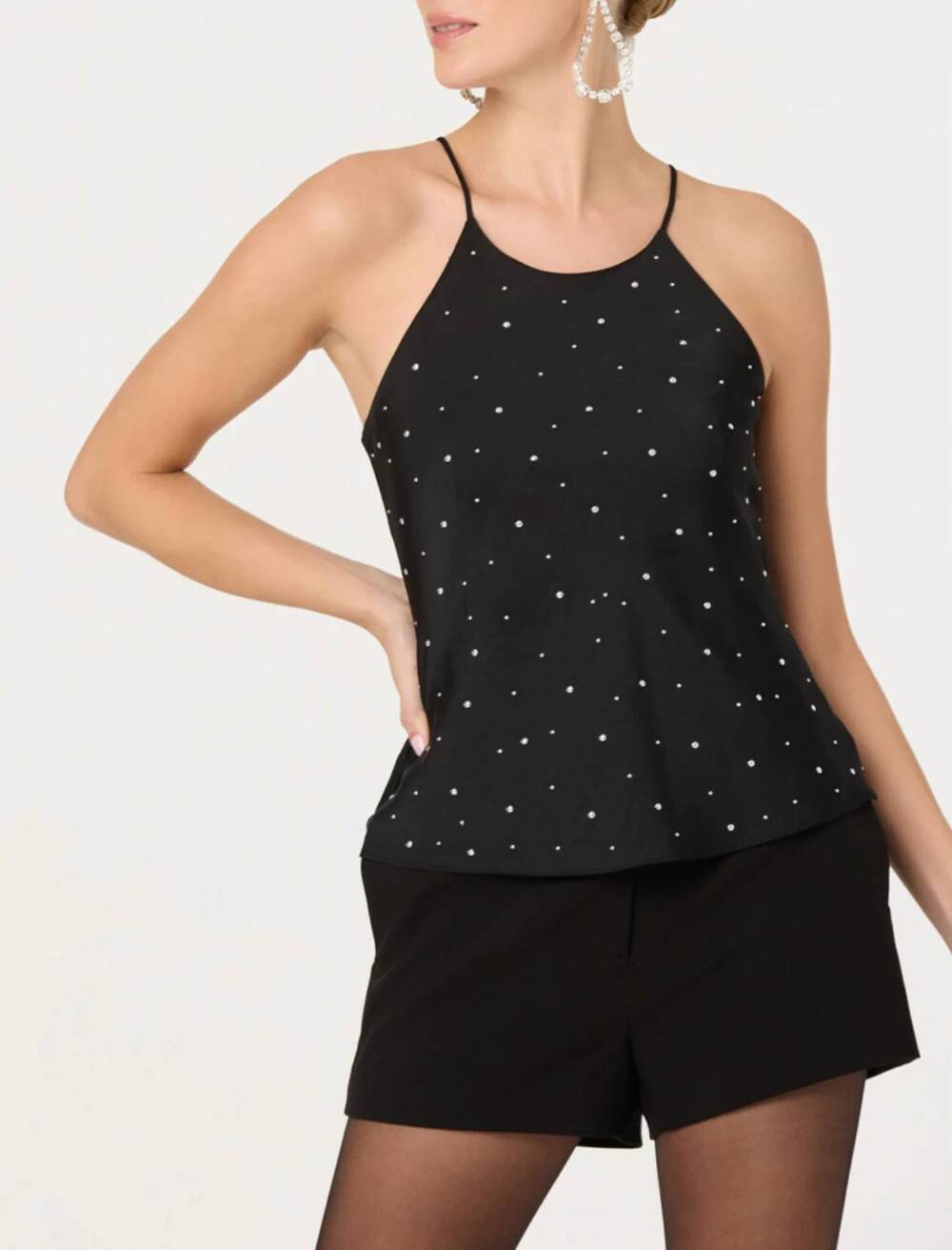 NEW ASTR floella top in black